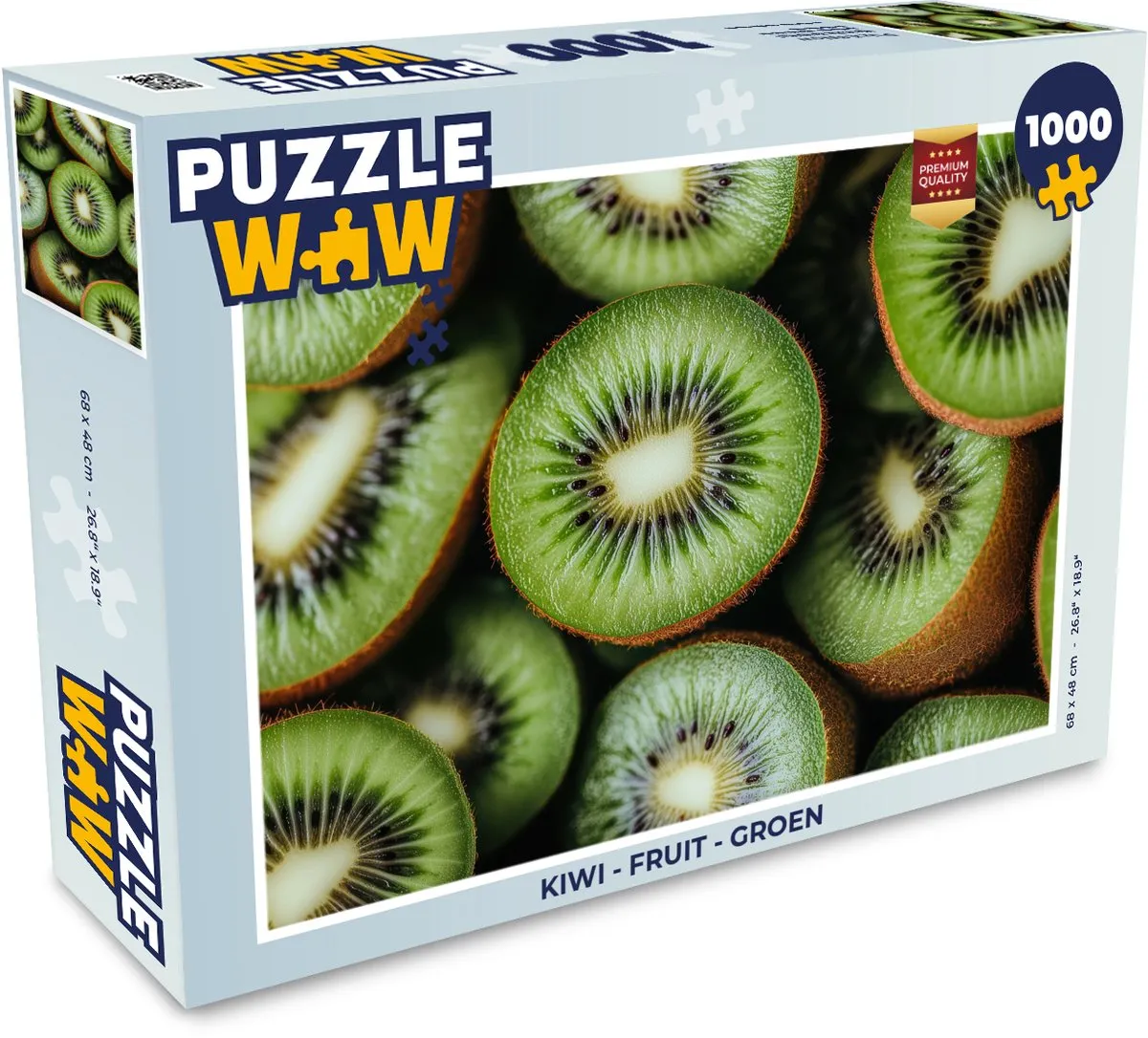 PuzzleWow Legpuzzel Kiwi Groen 1000 Stuks