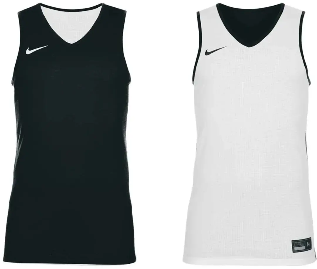 Nike Reversible Mouwloos T-shirt Wit,Zwart L / Regular Man