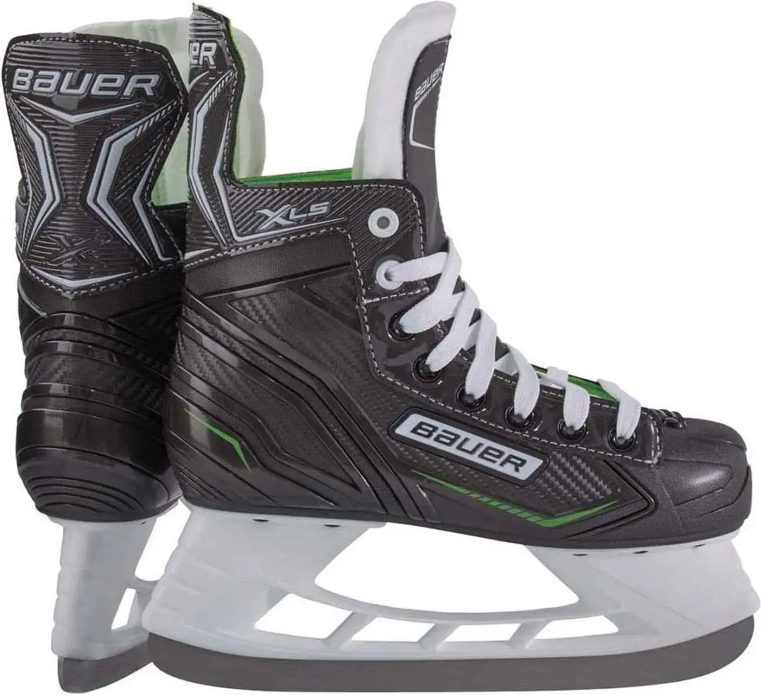 Bauer X-LS Junior IJshockeyschaatsen 35 - Zwart/Groen - afbeelding 4 van 6
