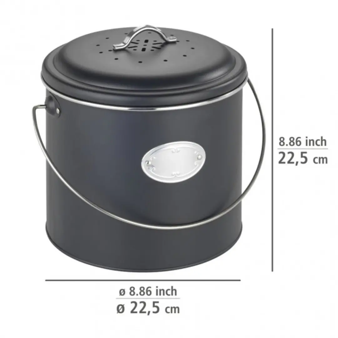 Wenko Compostvat Nero 6L - afbeelding 6 van 6