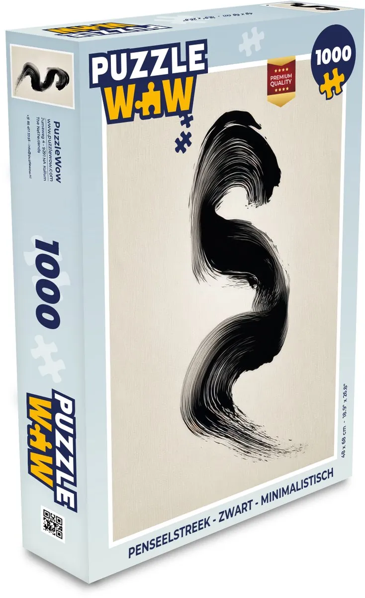 PuzzleWow Penseelstreek 1000 Stuks