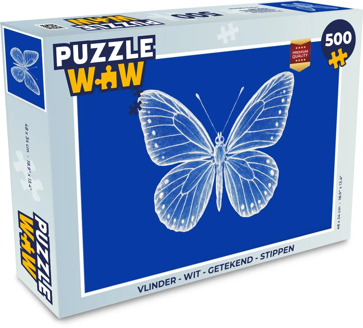 PuzzleWow Vlinder Puzzel 500 Stuks