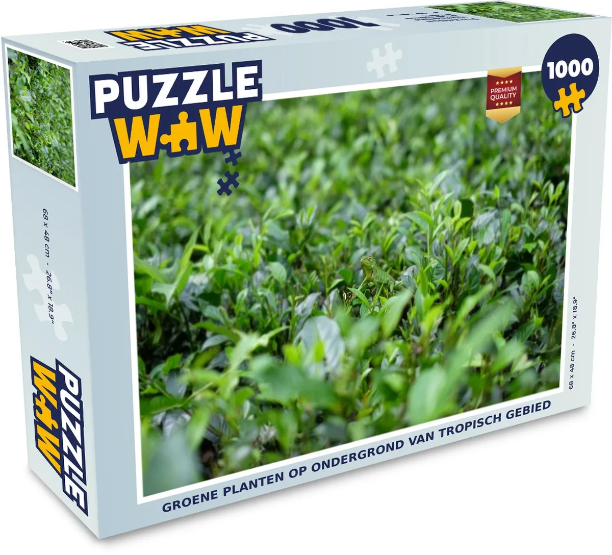 PuzzleWow Legpuzzel Groene planten 1000 Stuks