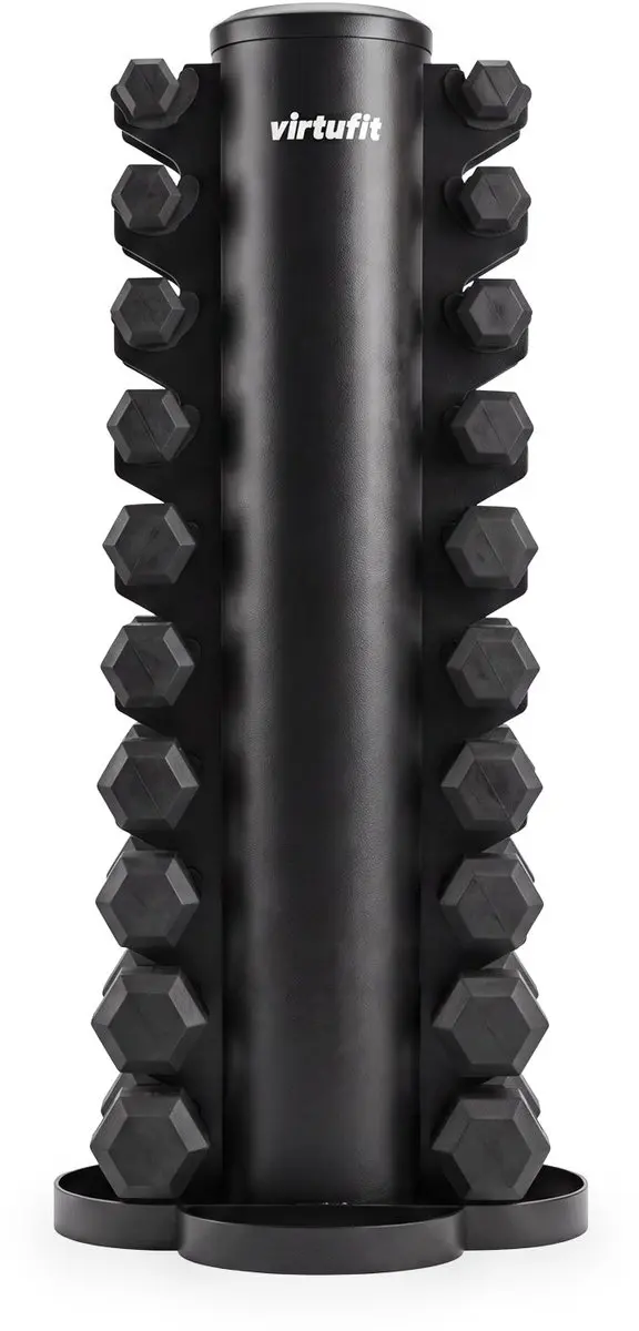 Virtufit Dumbbell Toren Opbergrek - 6 Paar - Zwart