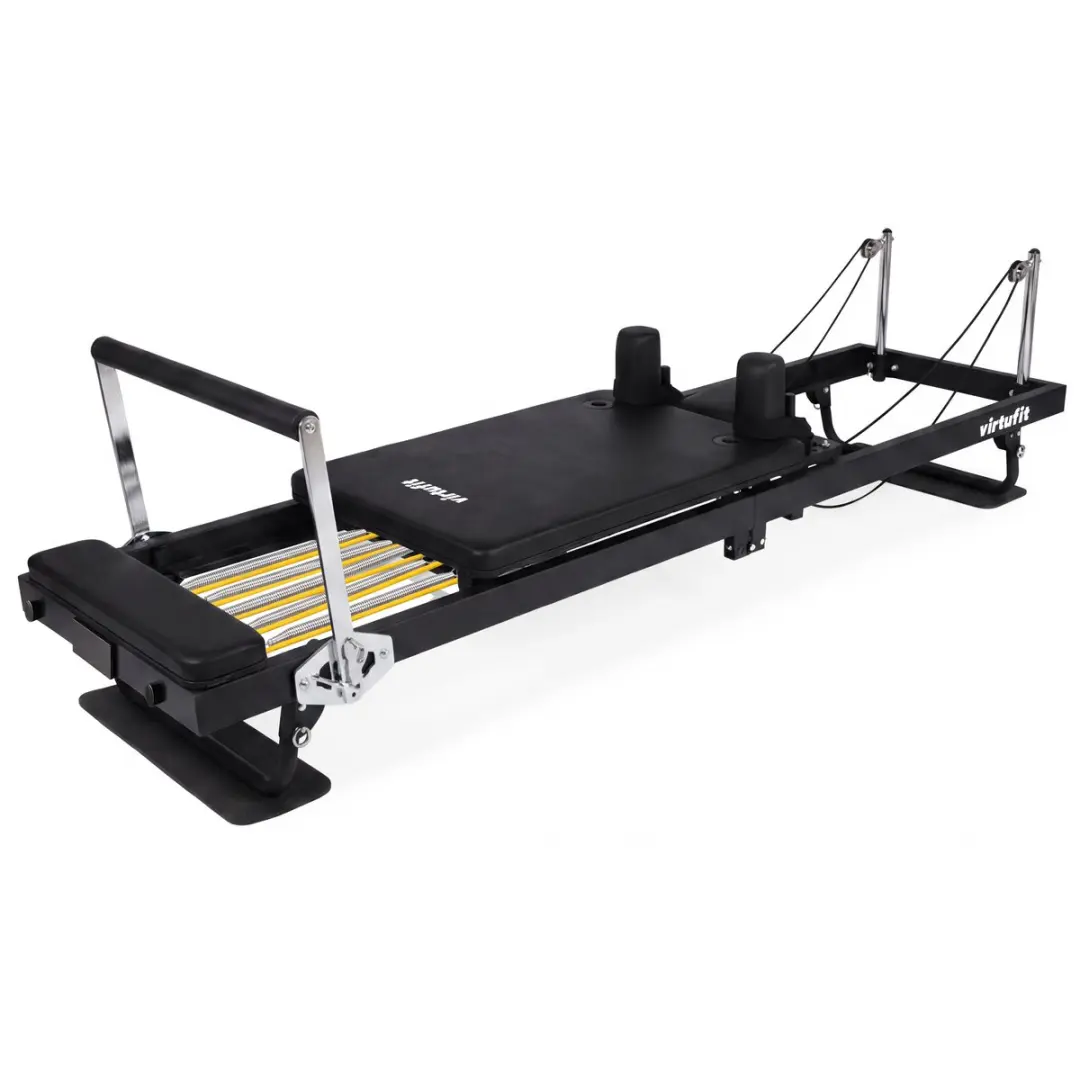 Virtufit Pilates Reformer inklapbaar - Zwart