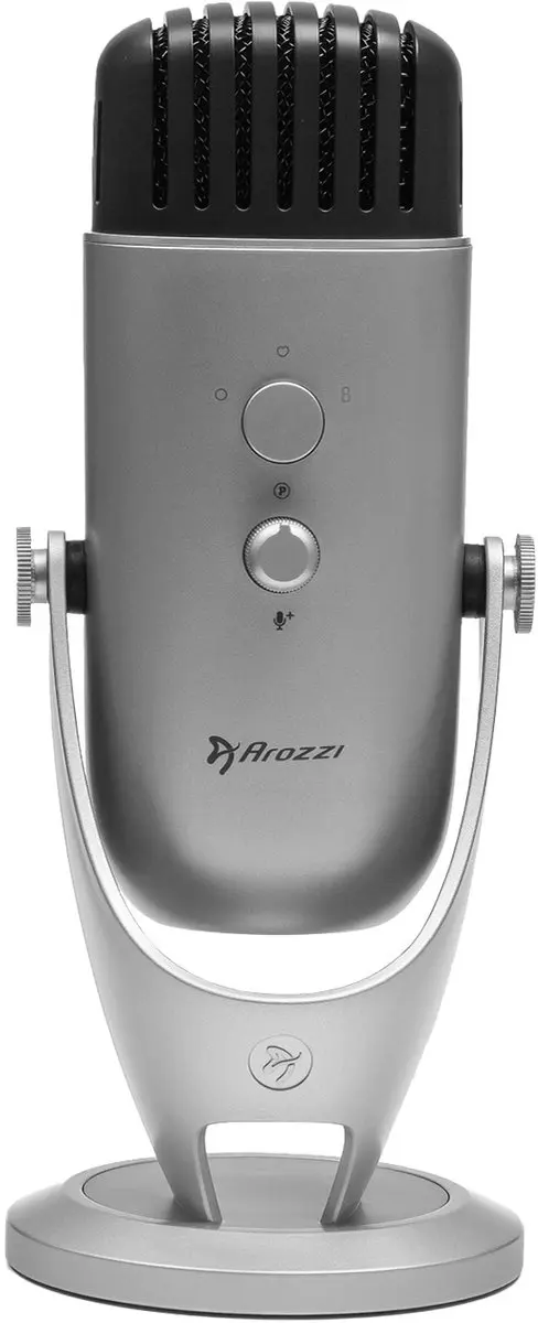 Arozzi Colonna USB Gaming Microfoon - Zilver