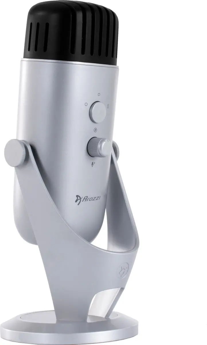 Arozzi Colonna USB Gaming Microfoon - Zilver