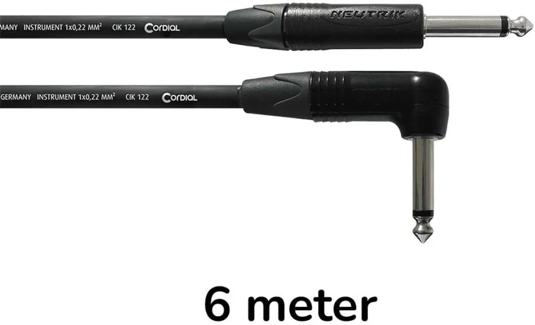 Cordial CPI 6 PR Instrumentkabel 6m - Zwart - afbeelding 3 van 3