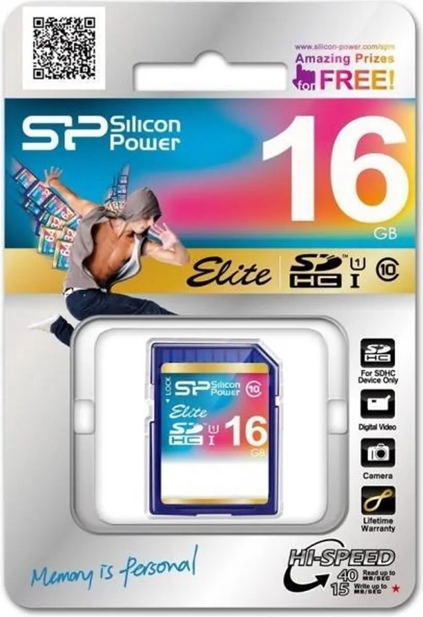 Silicon Power Elite SP016GBSDHAU1V10 SDHC 16GB - UHS-I