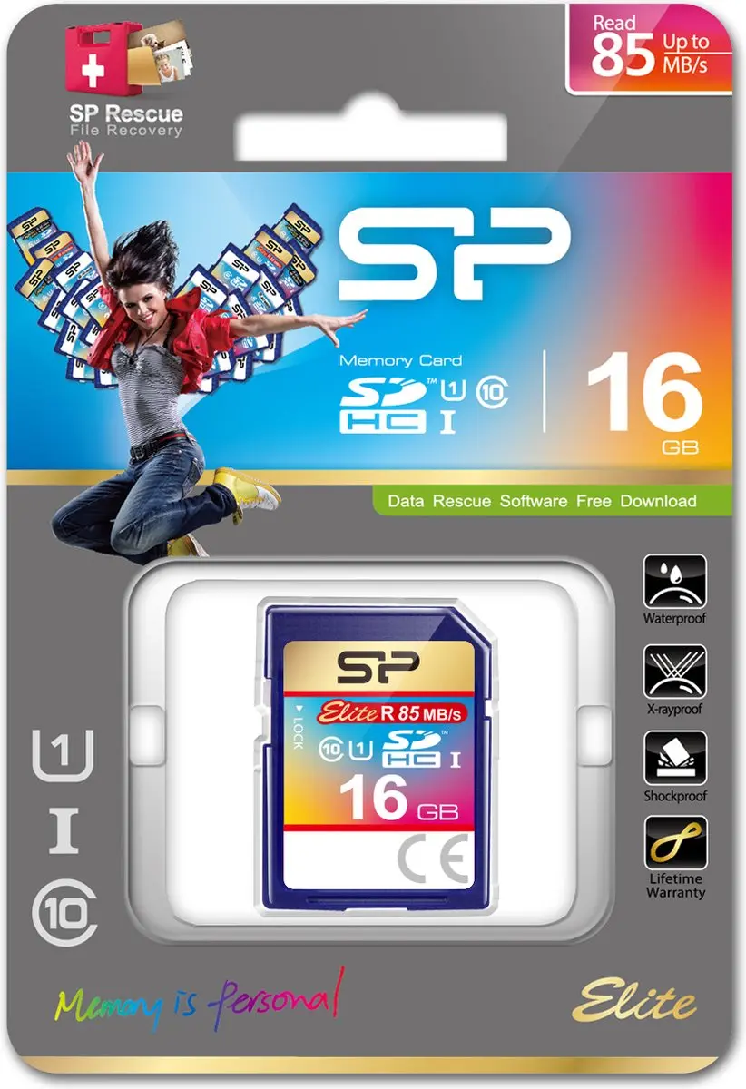 Silicon Power Elite SP016GBSDHAU1V10 SDHC 16GB - UHS-I