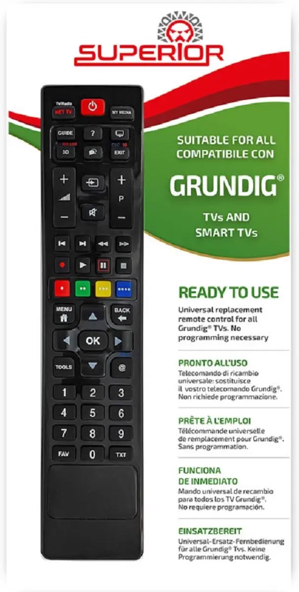Superior RC/UNI-TV GRUNDIG Afstandsbediening - Zwart