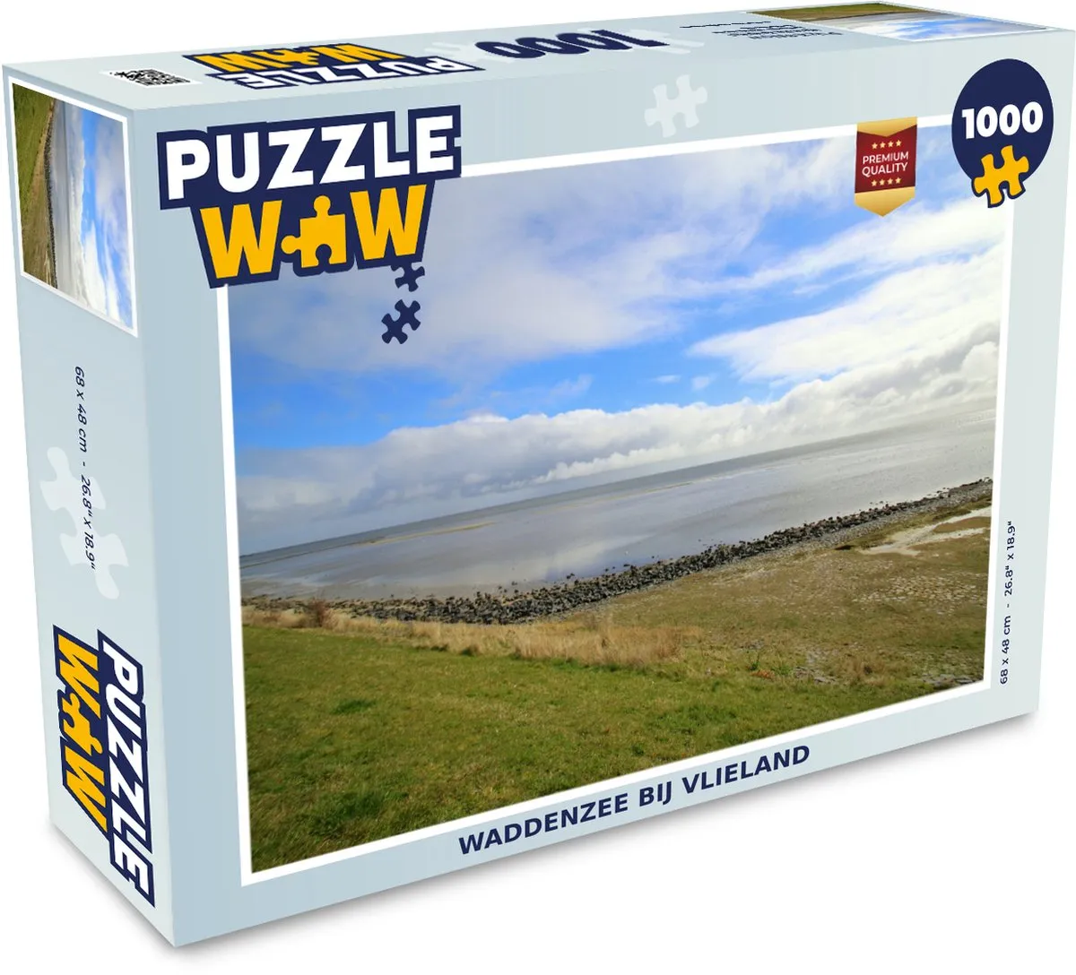 PuzzleWow Waddenzee bij Vlieland Legpuzzel 1000 Stuks