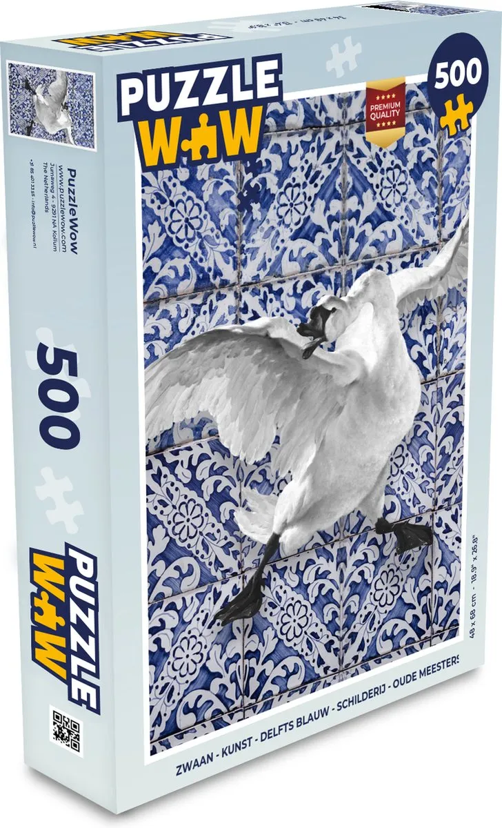 PuzzleWow Zwaan Legpuzzel 500 Stuks