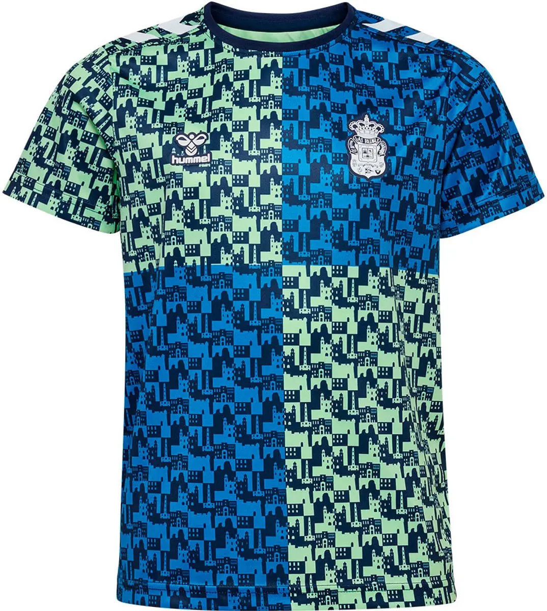 Hummel Ud Las Palmas 24/25 Voor De Wedstrijd Korte Mouw T-shirt Junior Veelkleur