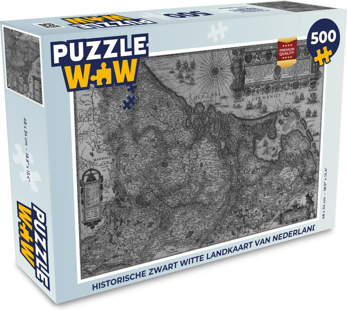 PuzzleWow Legpuzzel Nederland 500 Stuks
