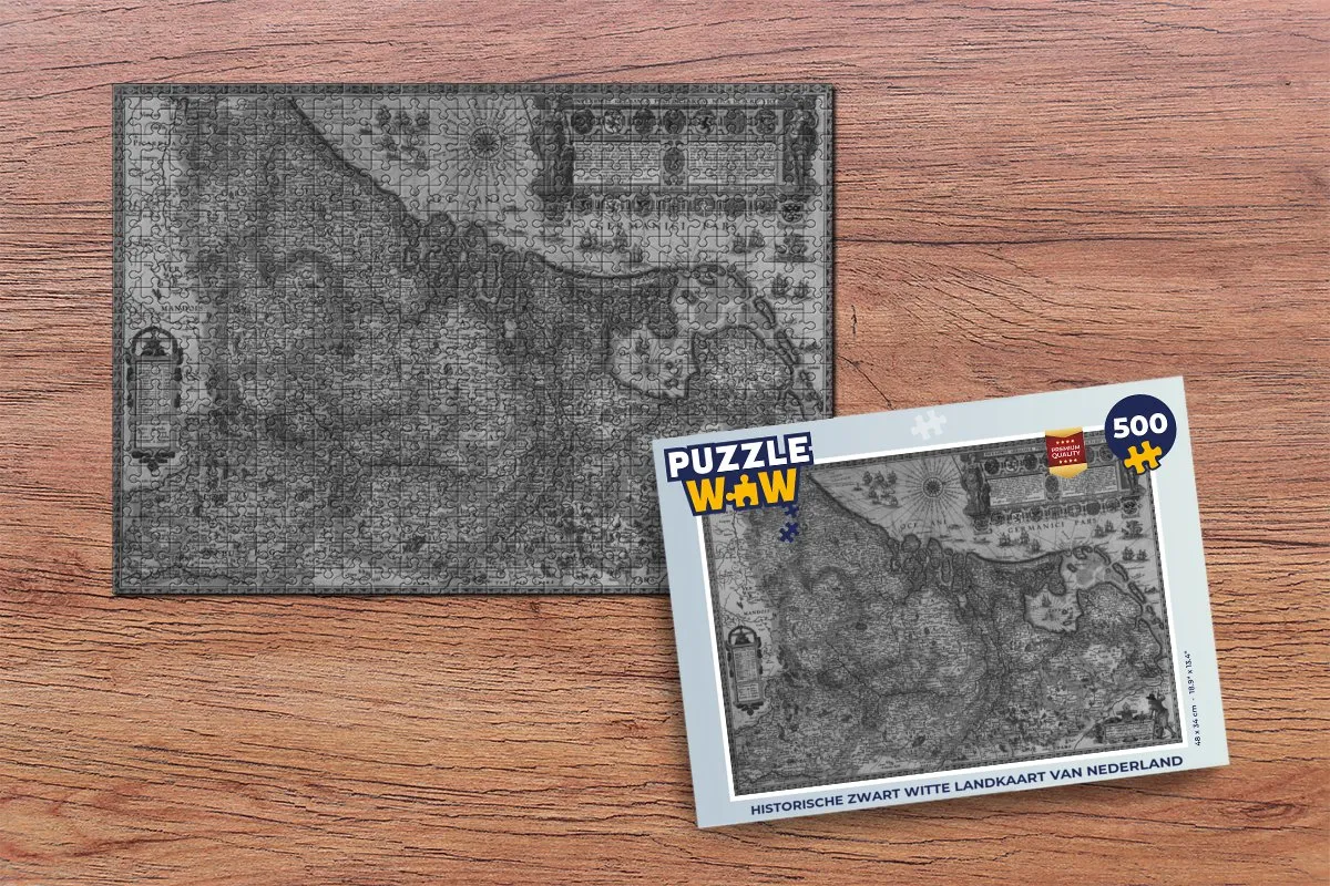 PuzzleWow Legpuzzel Nederland 500 Stuks - Multicolor