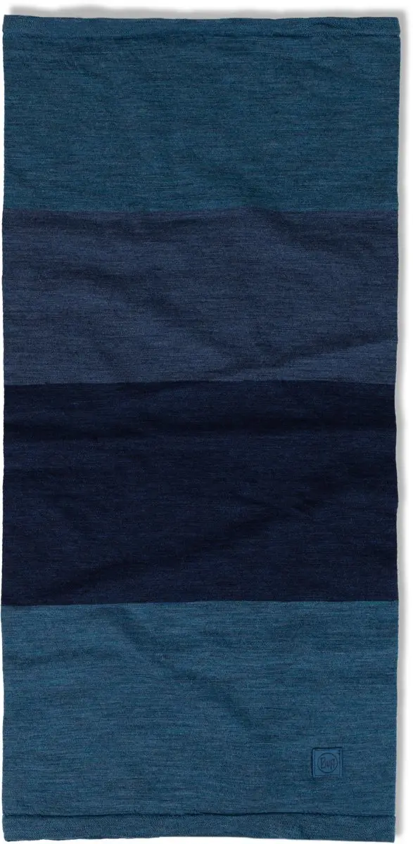 Buff Merino Move Denim Nekwarmer - Blauw
