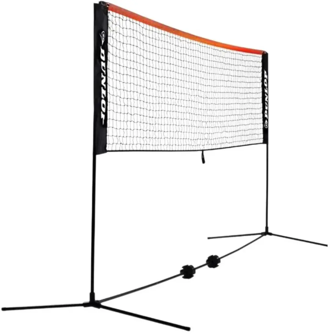 Dunlop Teniso Tinklas Mini Tennisnet - 6m - L0 Grip - Oranje/Wit/Zwart - afbeelding 2 van 2