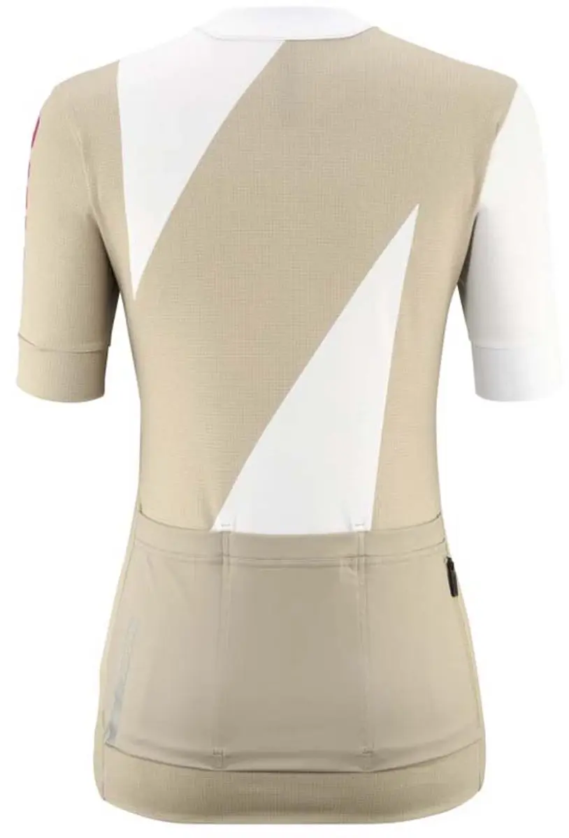 Mavic Aksium Graphic Wielertrui - S - Beige/Wit