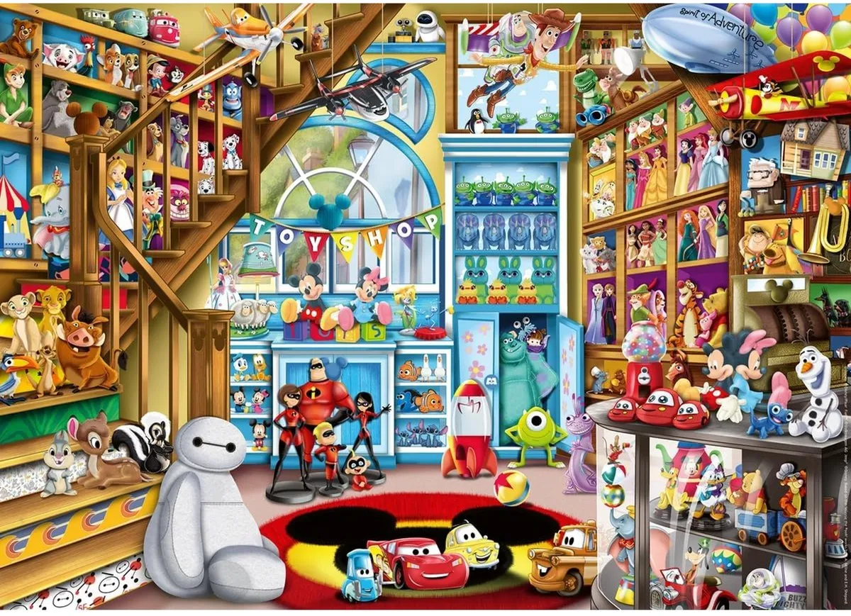 Ravensburger Disney In de speelgoedwinkel Legpuzzel 1000 Stuks - Multicolor