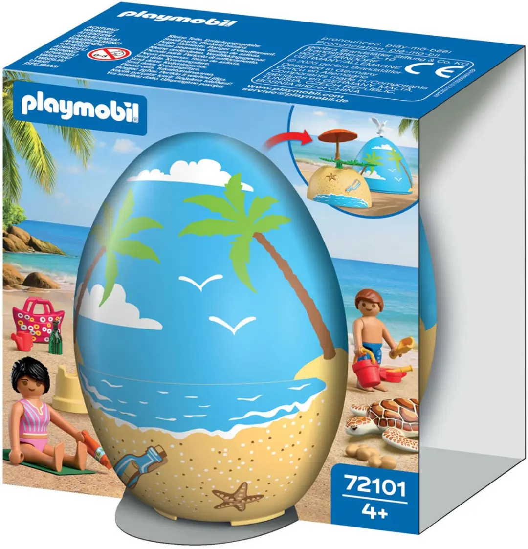 Playmobil Speel-ei Strandvakantie 72101 - Multi