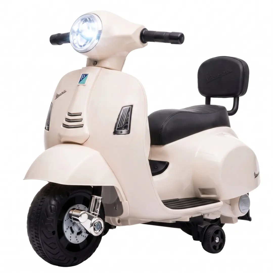 AIYAPLAY Electric Ride-on Motorcycle-Kunststoff, Stahl-66,5L x 38B x 52H cm-Wei�