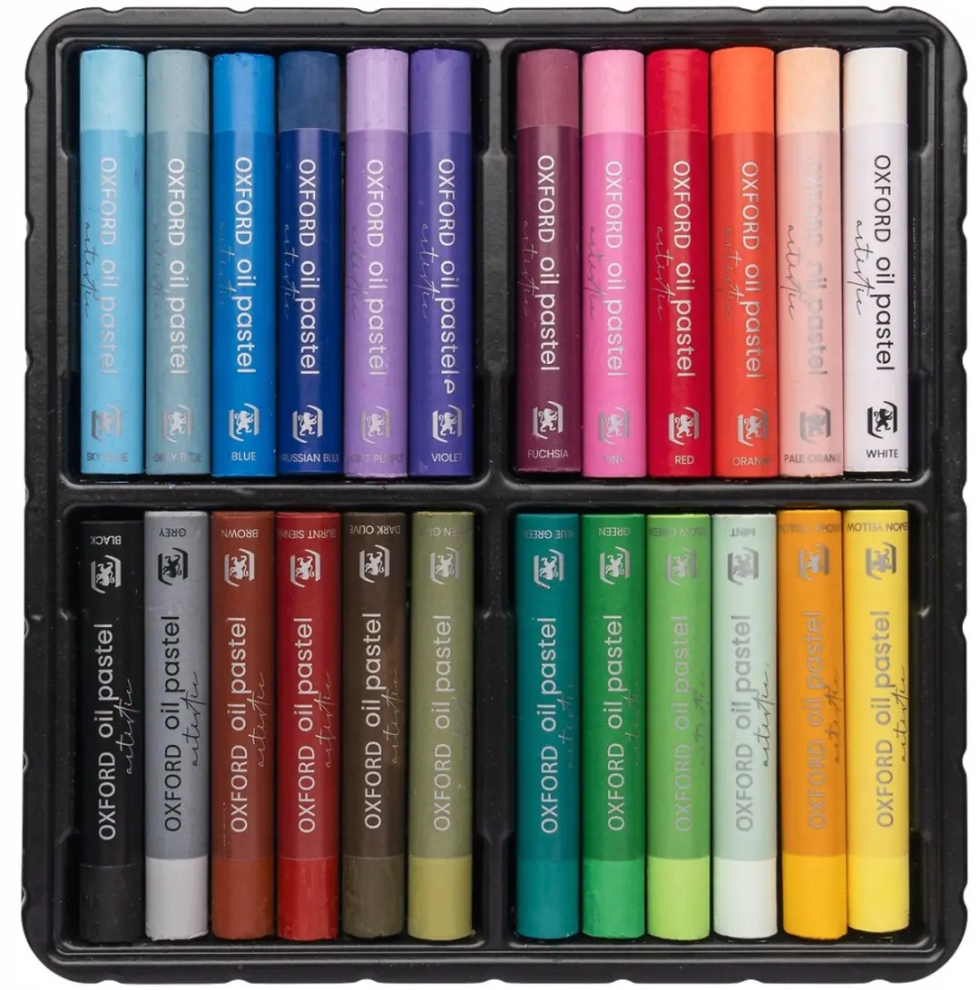 Oxford Artistieke Oliepastels 24 Stuks - Multicolor - afbeelding 2 van 5
