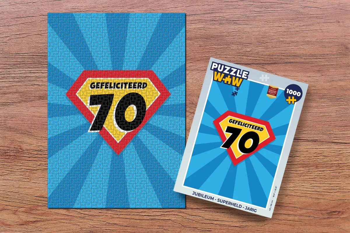 PuzzleWow Superheld Legpuzzel 1000 Stuks - Multicolor