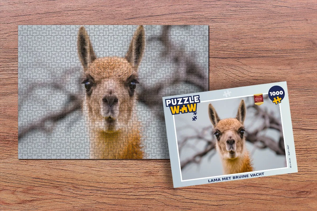 PuzzleWow Lama Boom Legpuzzel 1000 Stuks - Multicolor