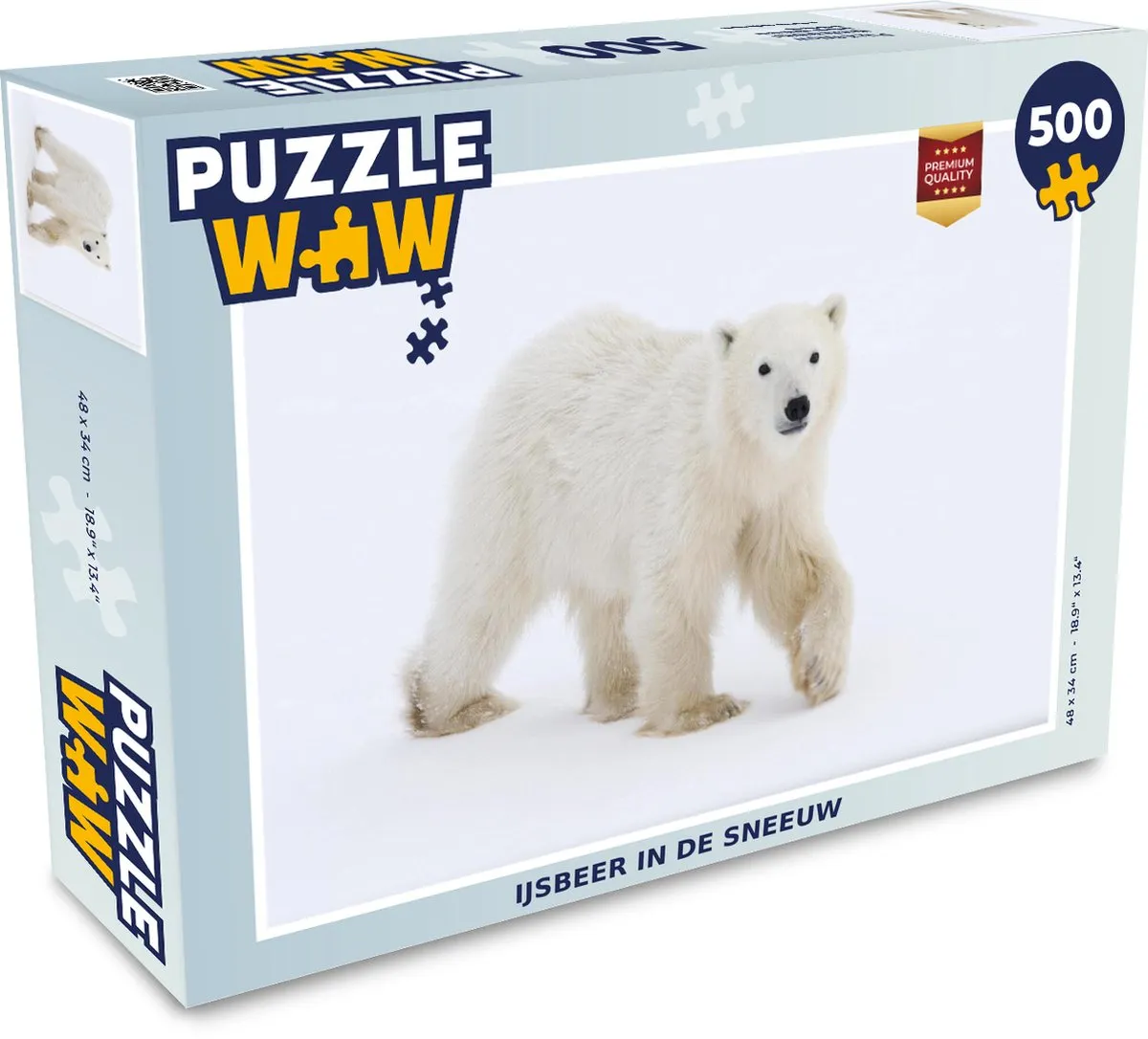 PuzzleWow IJsbeer Legpuzzel 500 Stuks