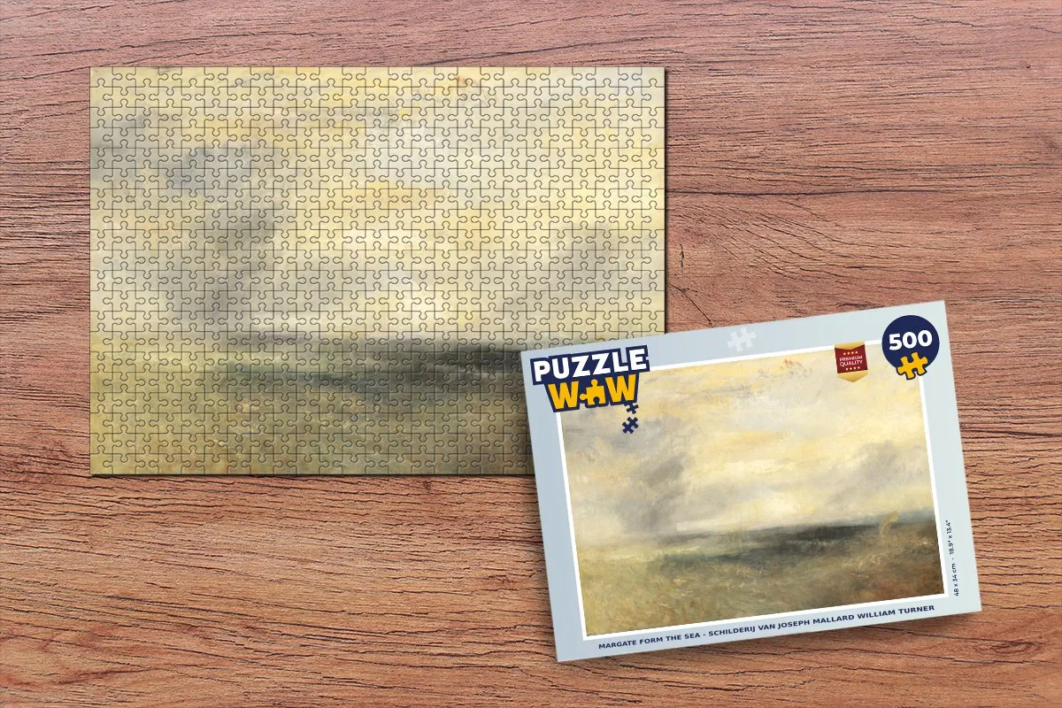 PuzzleWow Margate Form the Sea Legpuzzel 500 Stuks - Turner - Multicolor