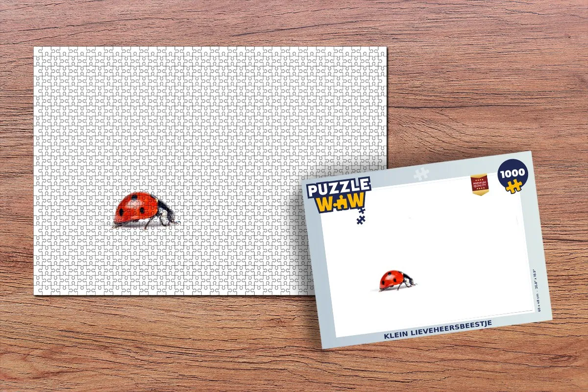 PuzzleWow Klein Lieveheersbeestje Legpuzzel 1000 Stuks - Multicolor