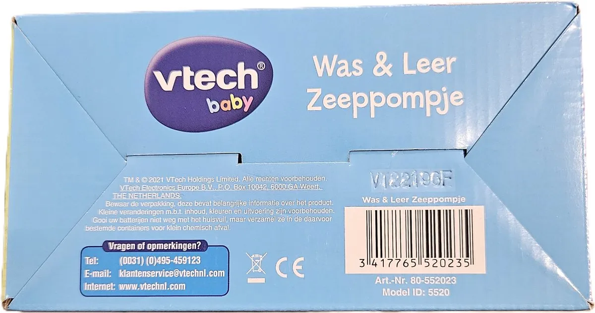 VTech Was & Leer Zeeppompje 80-552023 - Educatief Speelgoed - 2x AAA