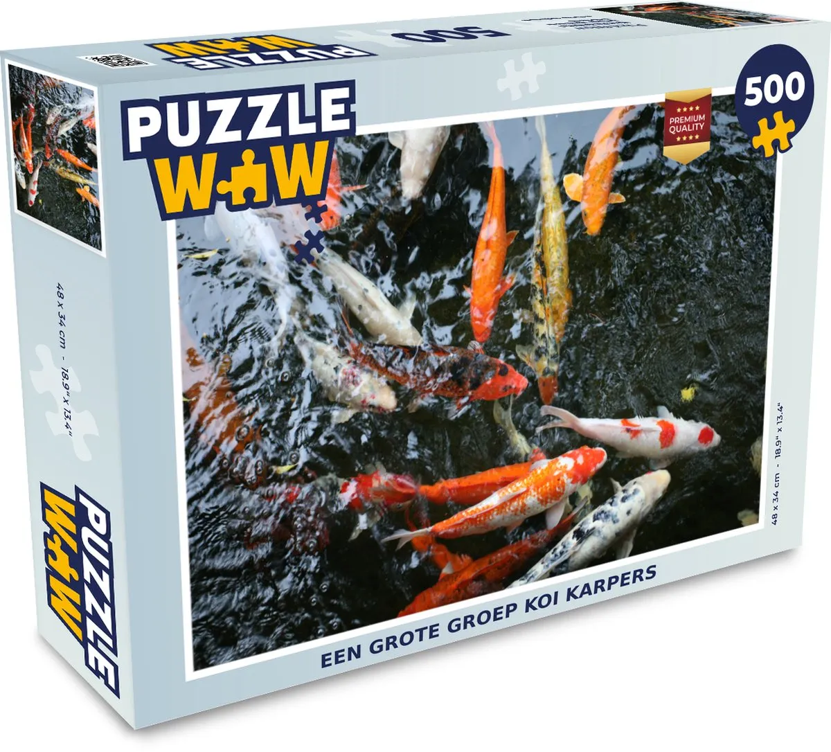 PuzzleWow Legpuzzel Koi Karpers 500 Stuks