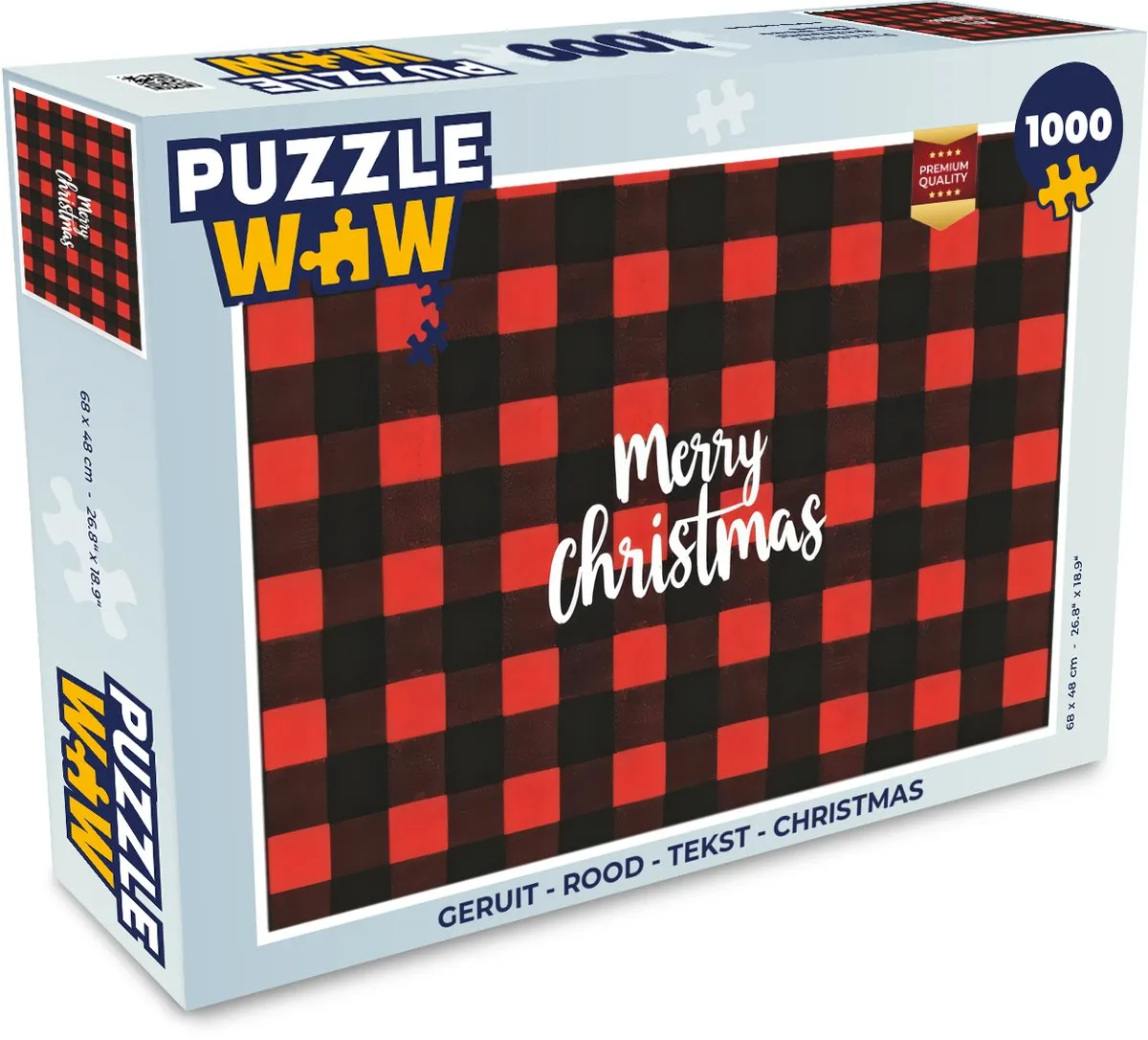 PuzzleWow 1000 Stuks Kerstpuzzel