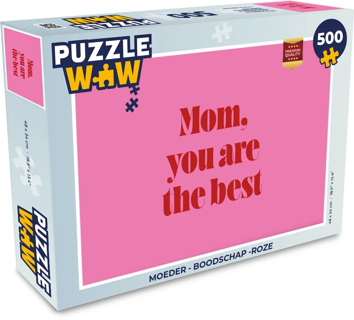 PuzzleWow Moeder Boodschap Legpuzzel 500 Stuks
