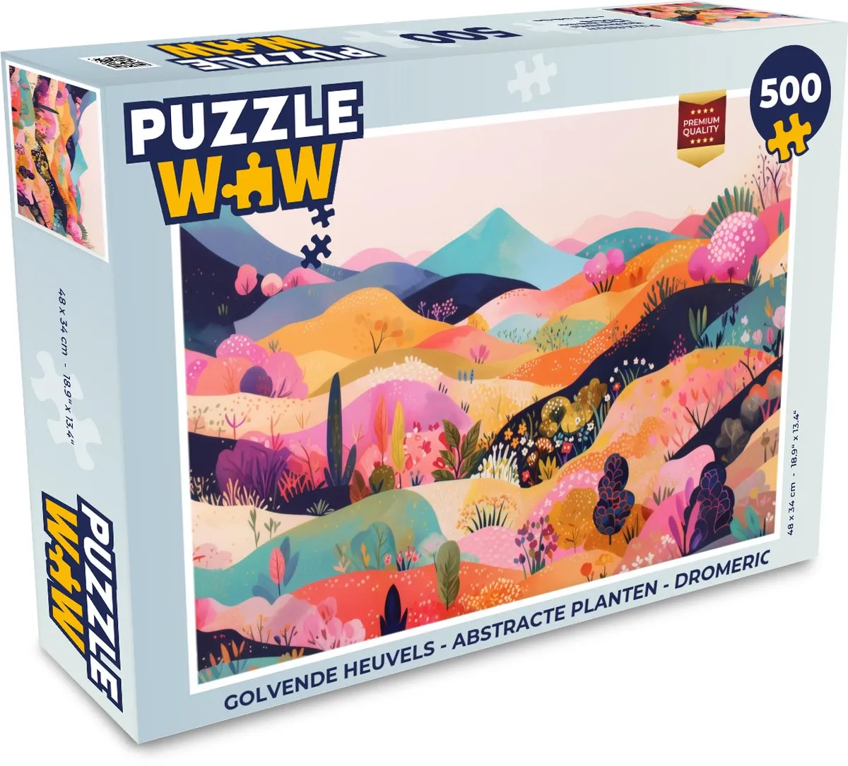 PuzzleWow Golvende Heuvels Legpuzzel 500 Stuks