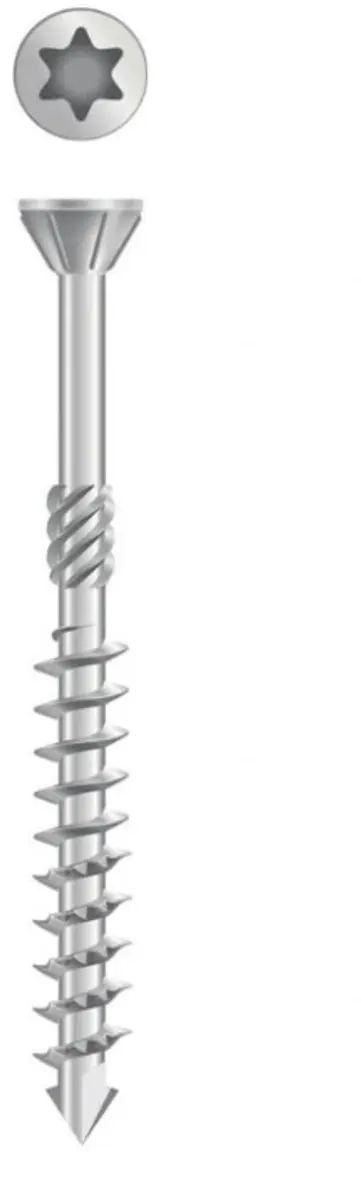 DynaPlus 0287.01.17901 MDF Plaatschroef - 75 graden Platkop - Deeldraad - Indoor - TX15 - 3.5 x 50/28mm (200st)