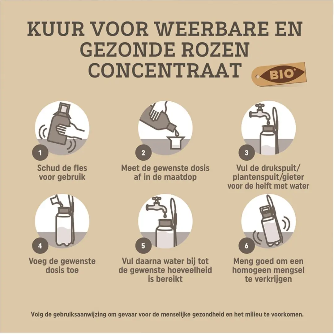 Pokon Bio Kuur Rozen Concentraat 500ml - afbeelding 4 van 5