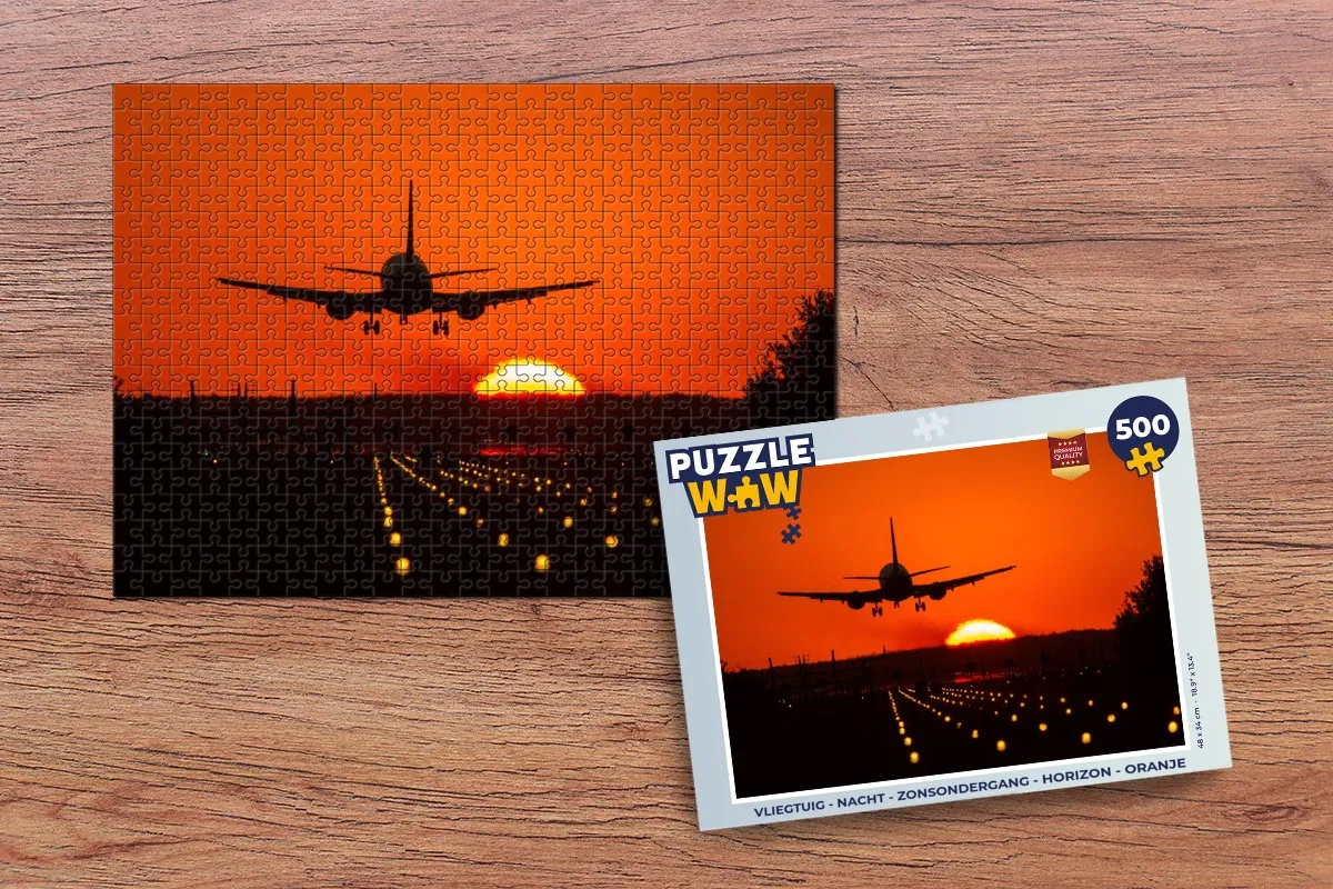 PuzzleWow Zonsondergang Legpuzzel 500 Stuks - Multicolor
