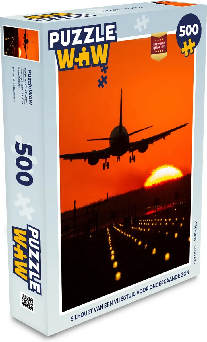 PuzzleWow Zonsondergang Legpuzzel 500 Stuks - Multicolor