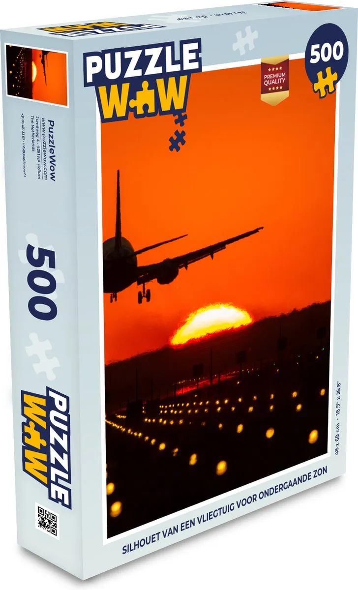 PuzzleWow Zonsondergang Legpuzzel 500 Stuks - Multicolor