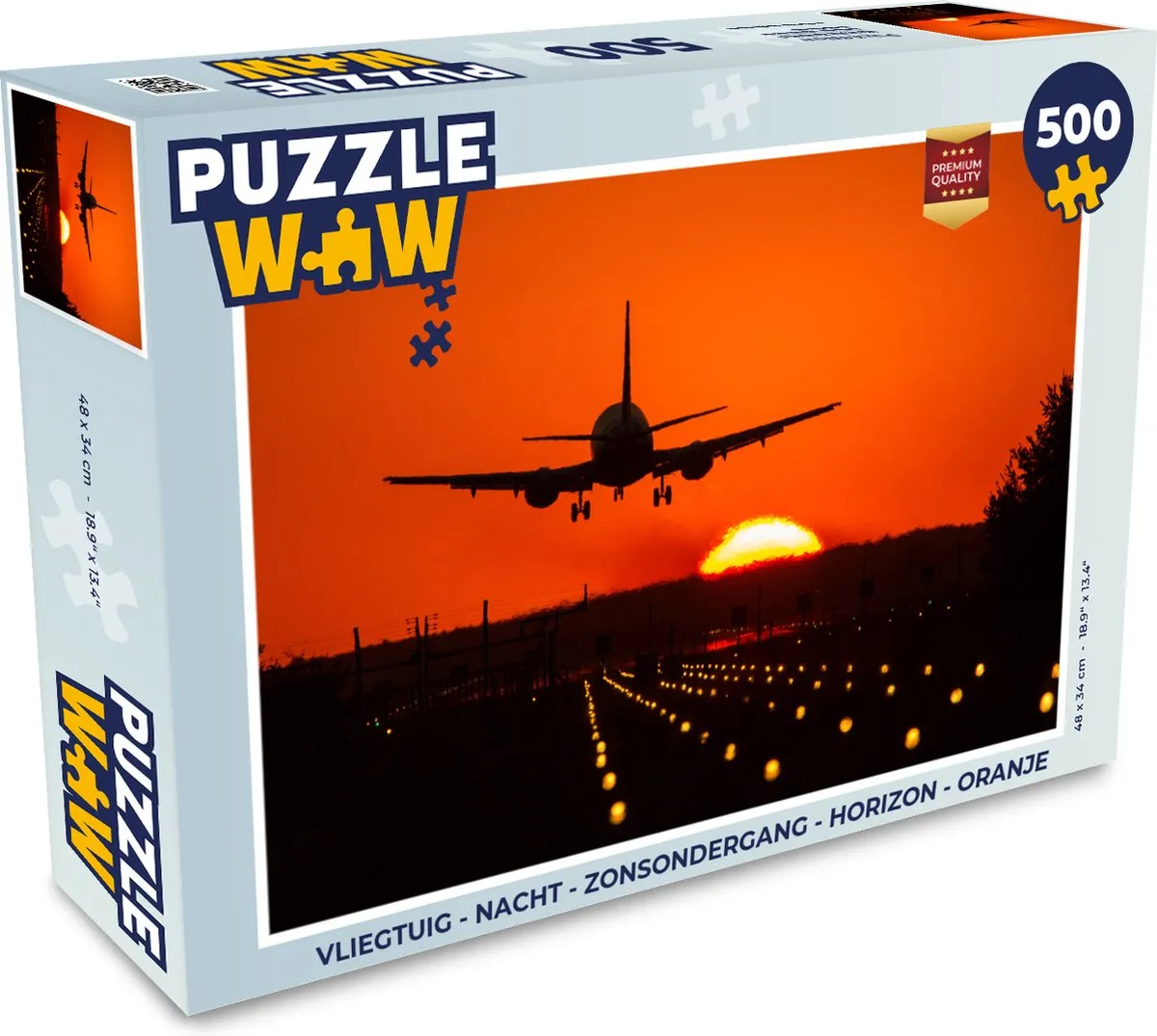 PuzzleWow Zonsondergang Legpuzzel 500 Stuks