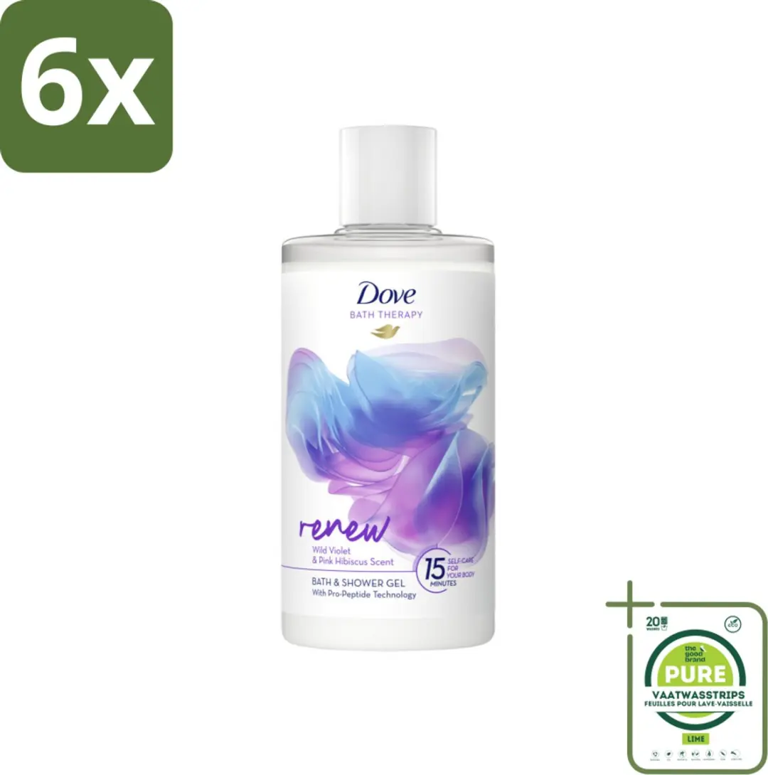 Dove Bath Therapy Renew Badschuim & Douchgel 400 ml