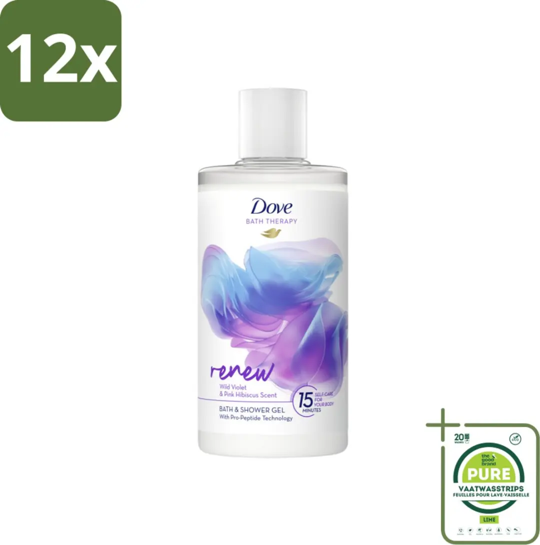 Dove Bath Therapy Renew Badschuim & Douchgel 400 ml