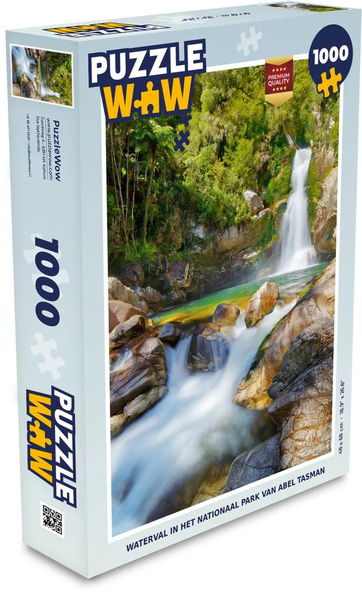 PuzzleWow Legpuzzel Waterval Abel Tasman 1000 Stuks