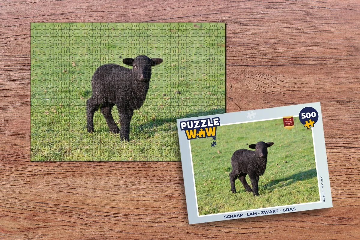 PuzzleWow Schaap Lam Legpuzzel 500 Stuks - Multicolor
