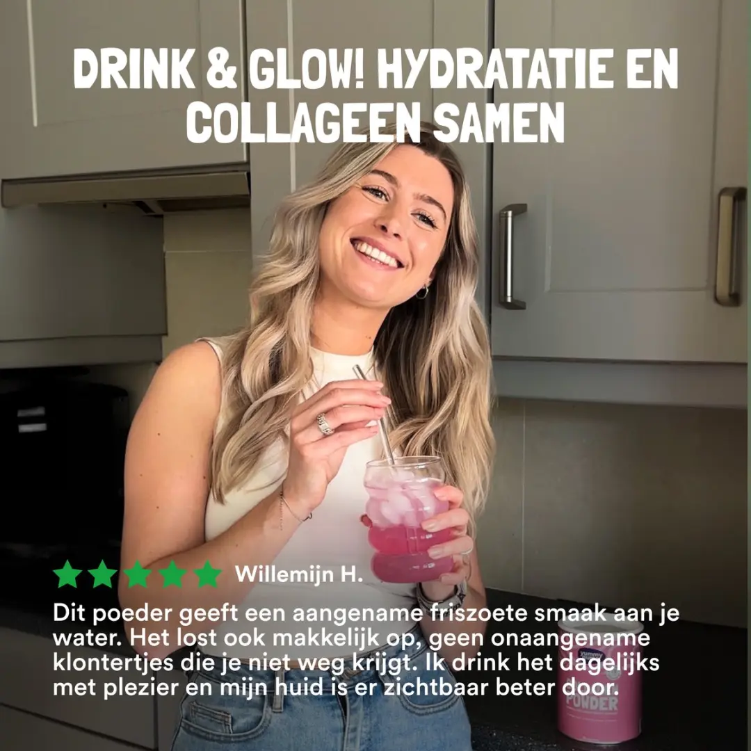 Yummygums Collagen Lemonade Bosbes Suikervrij Poeder 240g