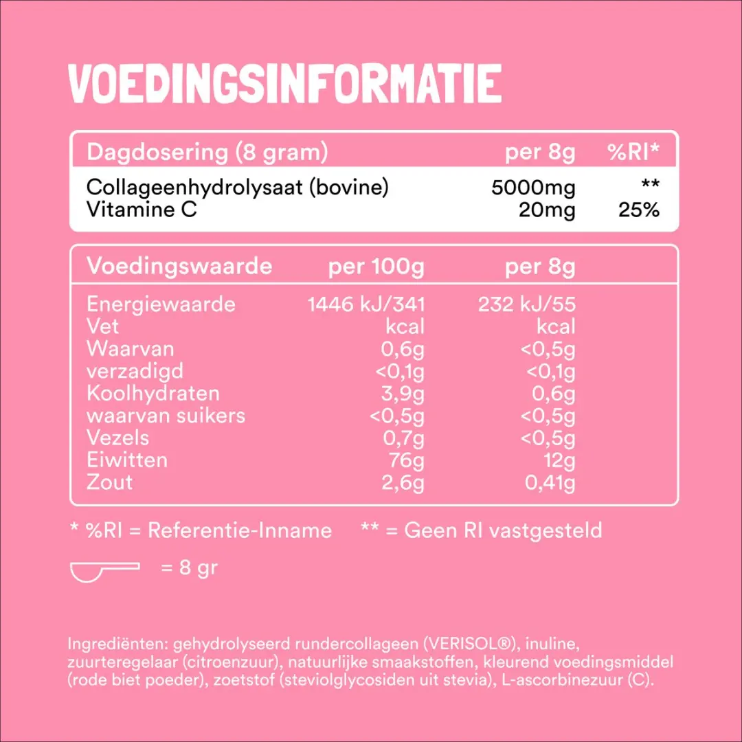 Yummygums Collagen Lemonade Bosbes Suikervrij Poeder 240g