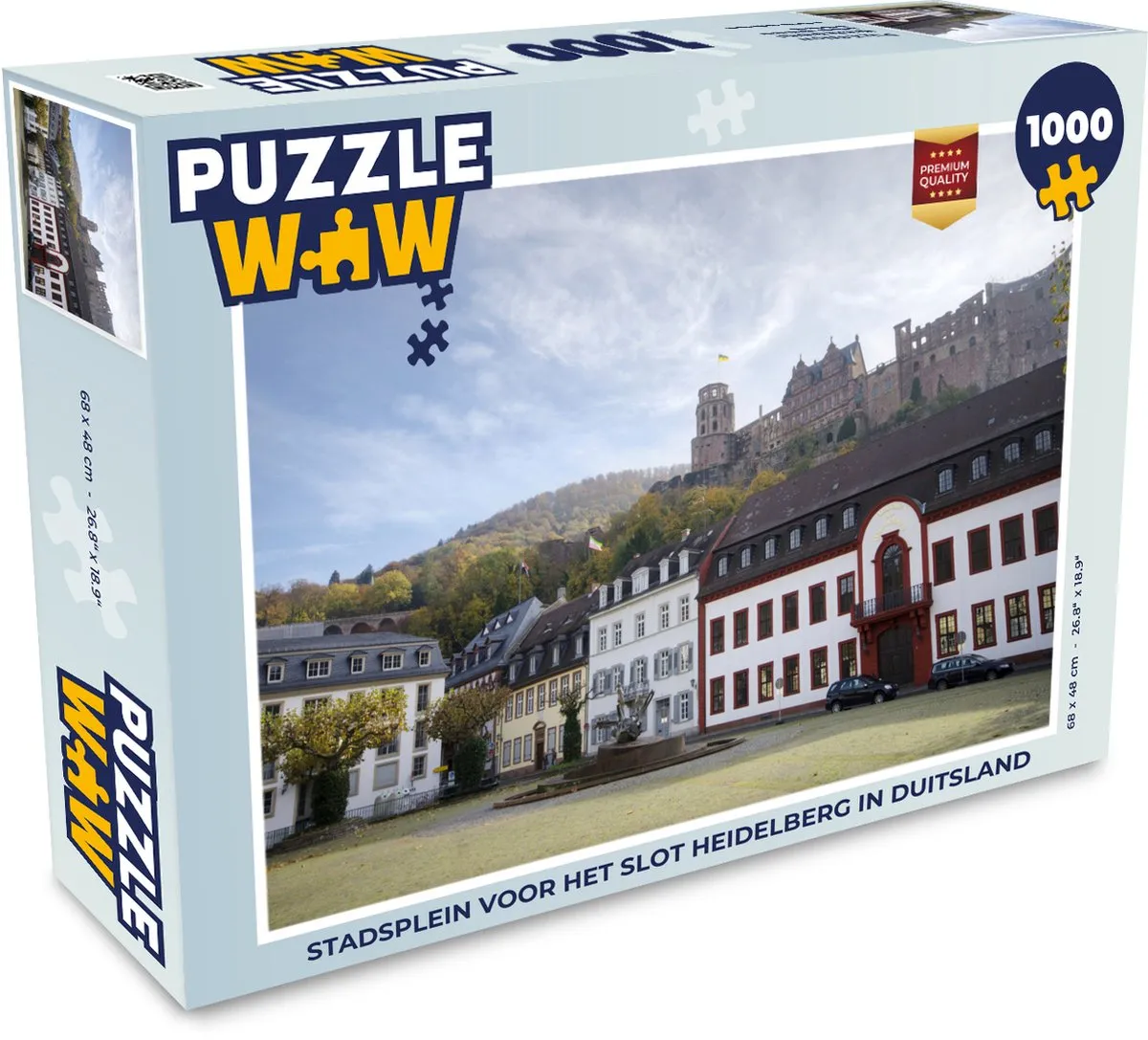PuzzleWow Heidelberg Kasteel Legpuzzel 1000 Stuks
